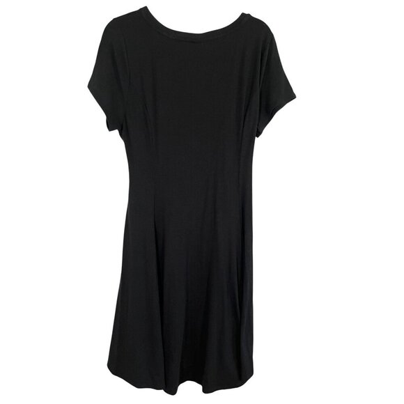 Torrid Dress 1X Black Neutral Midi Grunge Minimalist 80s Retro Goth Punk Preppy - Picture 3 of 10